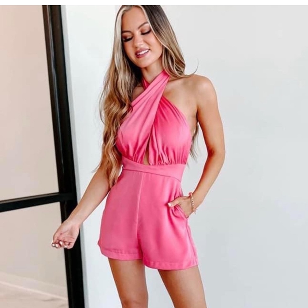 DO+BE Vibrant Pink Sleeveless romper